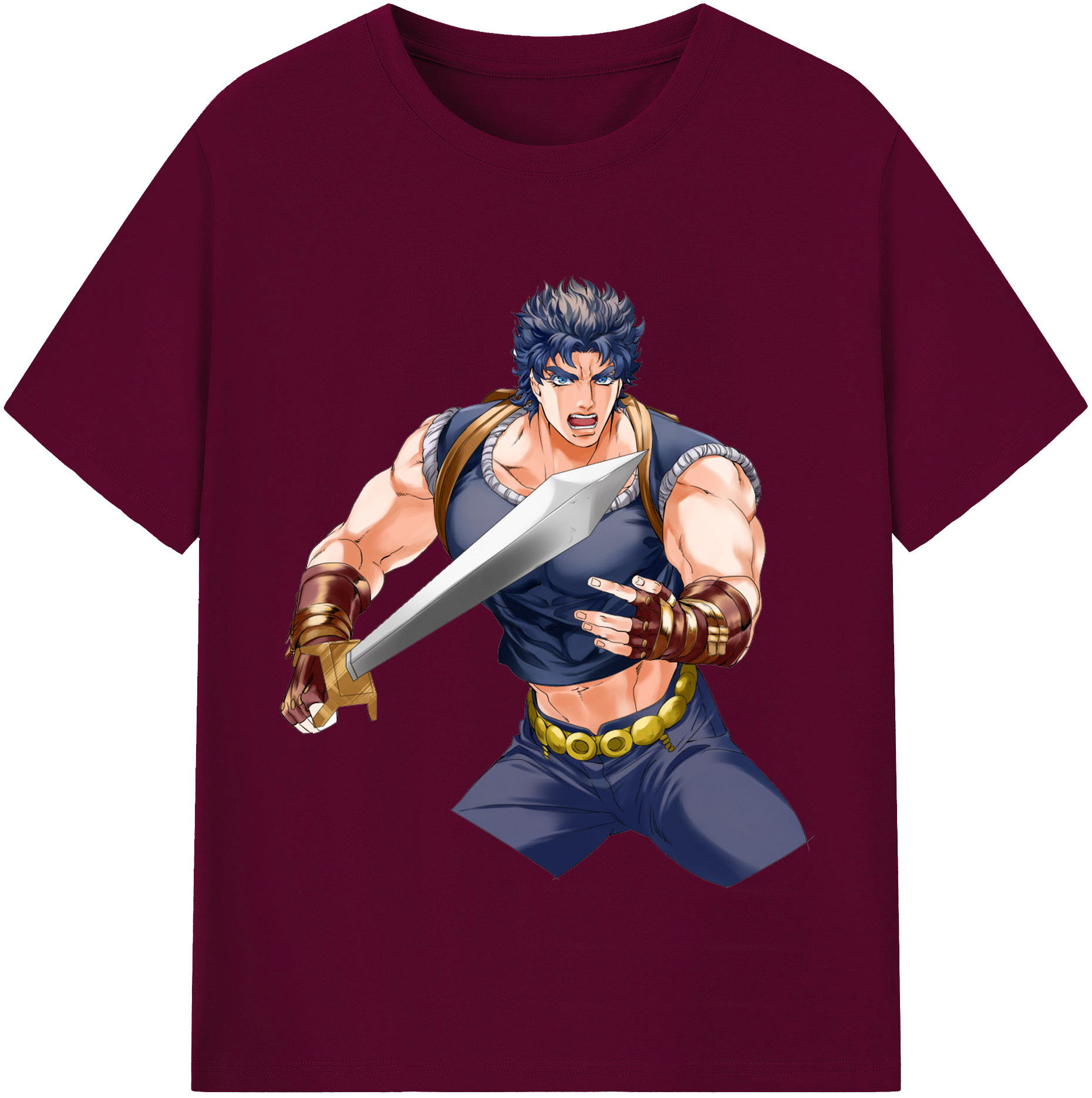（画像用） ジョジョの奇妙な冒険 /ジョナサン?ジョースター JoJo's Bizarre Adventure Jonathan Joestar レディースカジュアルプリントTシャツ（綿100％）